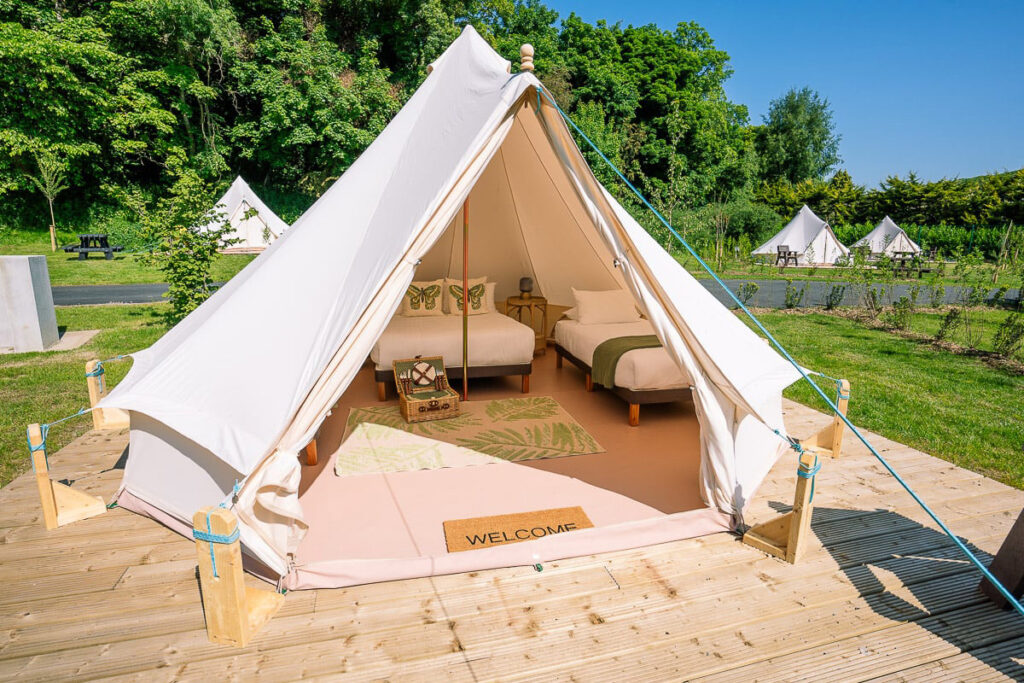 Glamping tents