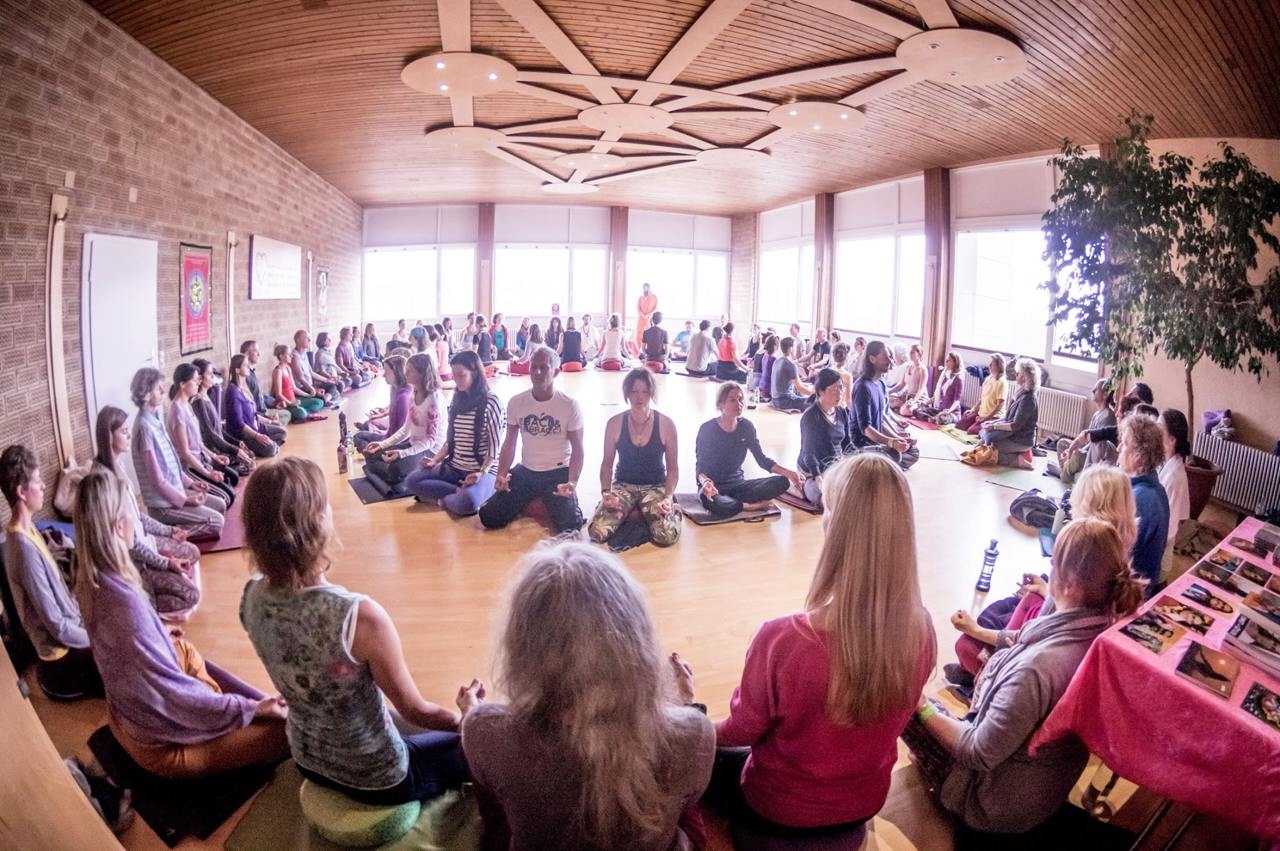 OM Chanting circle in action